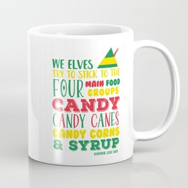 Elves food Groups, Elf Movie © GraphicLoveShop Coffee Mug