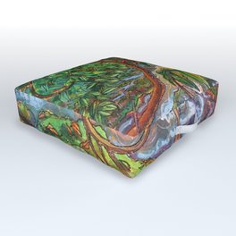 Rhododendron River Outdoor Floor Cushion