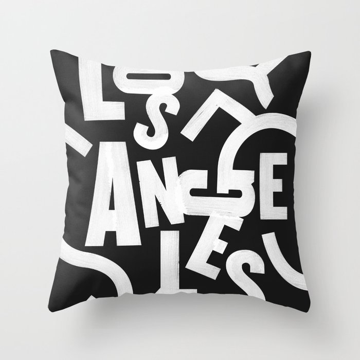 Los Angeles Routes Throw Pillow