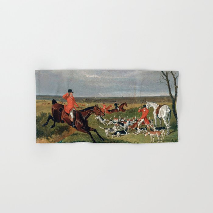 John Frederick Herring The Suffolk Hunt The Death (1833) painting in high resolution Hand & Bath Towel