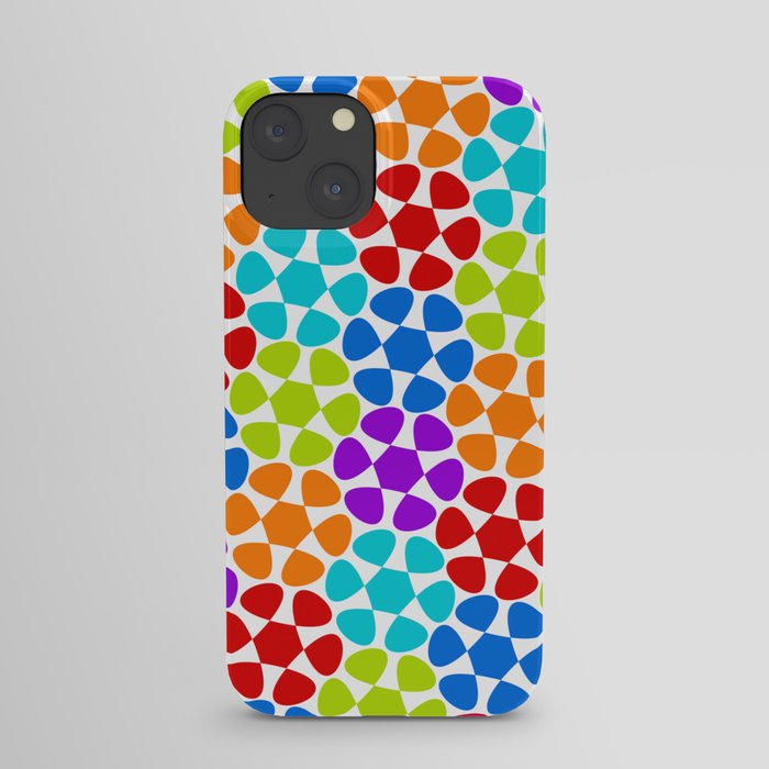 Multi-Coloured Flower Pattern iPhone Case