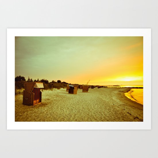 sunset now Art Print