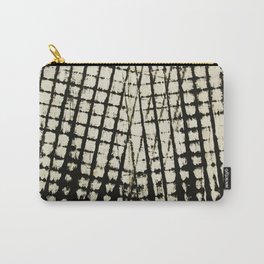 Palimpsest 2/8 - Piotr Tomalka Carry-All Pouch | Artisticseries, Mixedmedia, Black And White, Ink, Abstract, Vintage, Screenprinting, Black, Serigraphy, Blackandwhite 