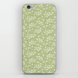 lace valentine flowers green iPhone Skin