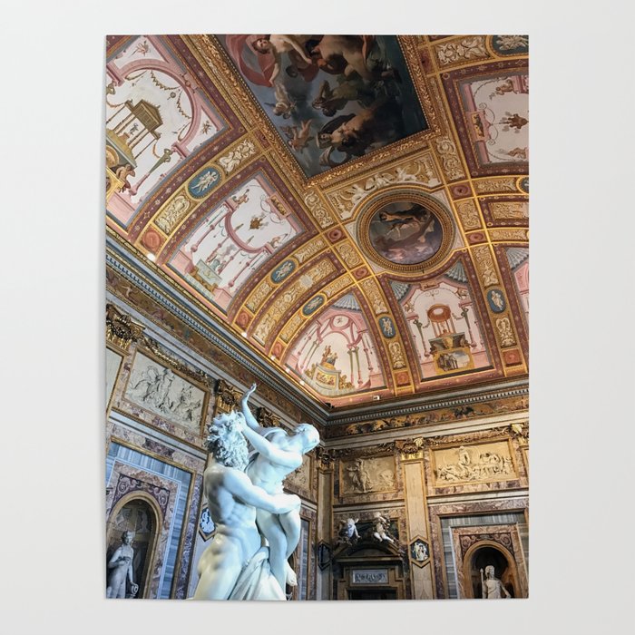 Il ratto di proserpina galleria borghese Poster