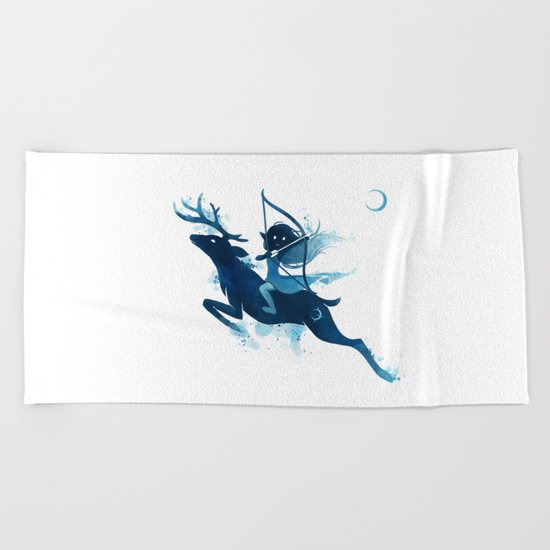 Elf Archer Beach Towel