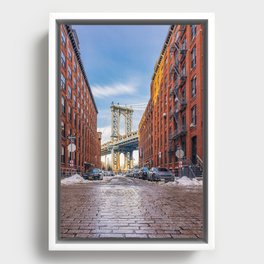 Manhattan Bridge Brooklyn NYC Framed Canvas