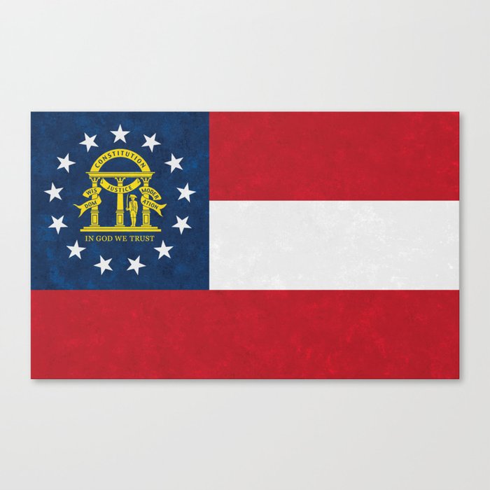 State Flag of Georgia Canvas Print