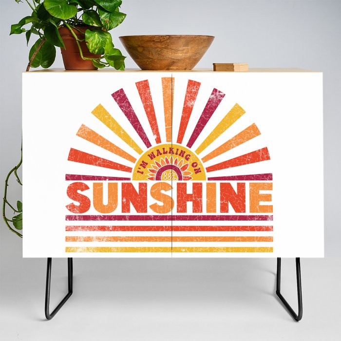 Sunshine, Happy Summer Sunflower Design Credenza