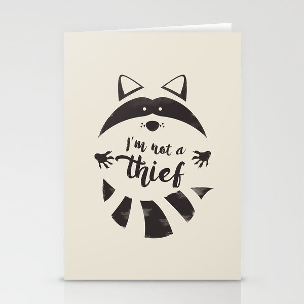 I'm not a thief Stationery Cards