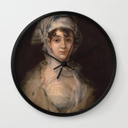 Francisco de Goya - Portrait of the Actress Antonia Zarate Wall Clock