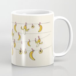 Bananas on clothespins Coffee Mug