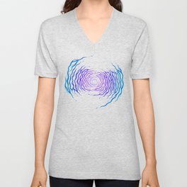 "Swirling Sensation" Logo (Color) V Neck T Shirt