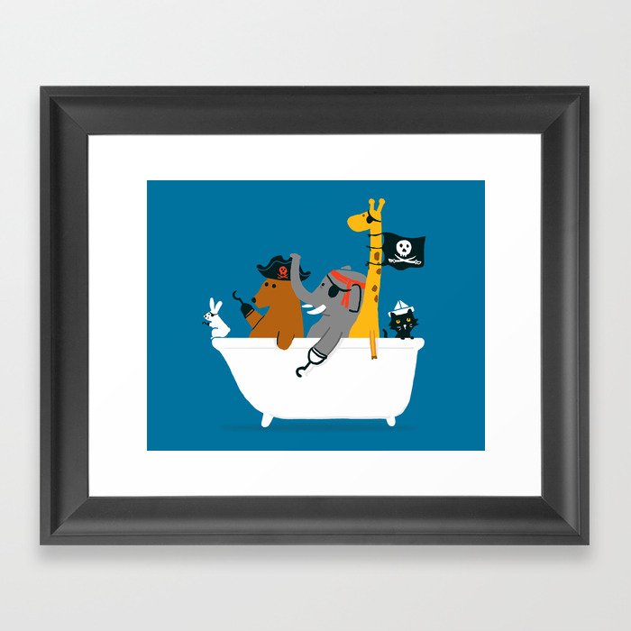 Everybody wants to be the pirate Framed Art Print