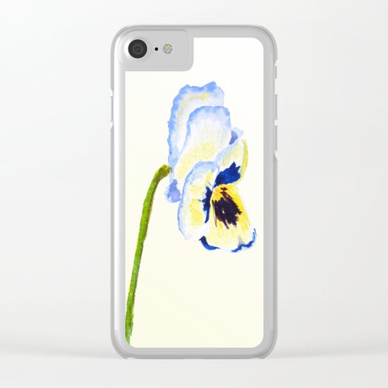 one pansy Clear iPhone Case