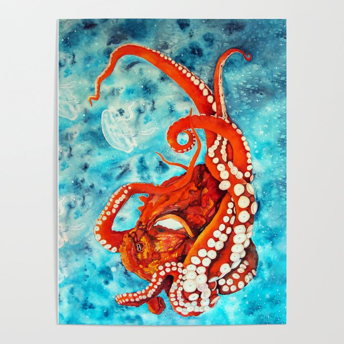 Pacific Octopus Poster