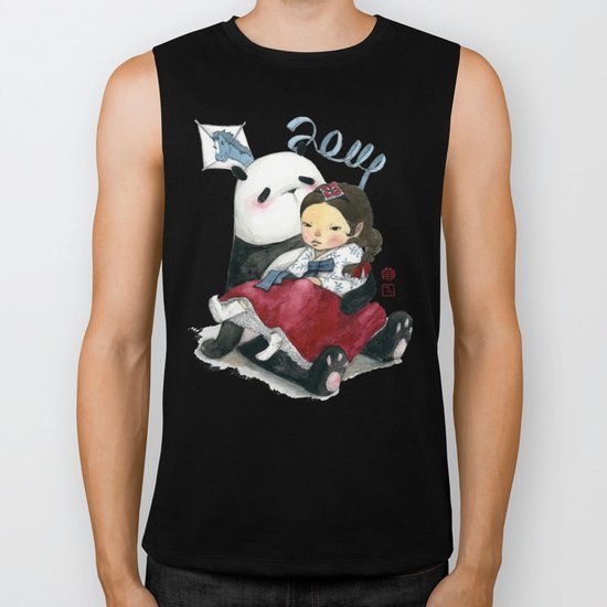 Panda New Year Biker Tank