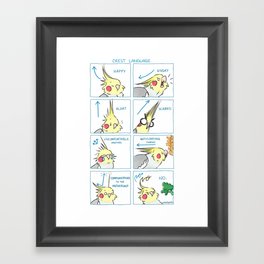 Crest Language Framed Art Print