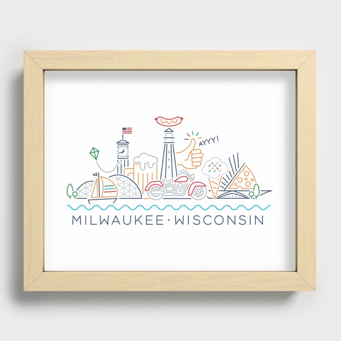 Milwaukee Recessed Framed Print