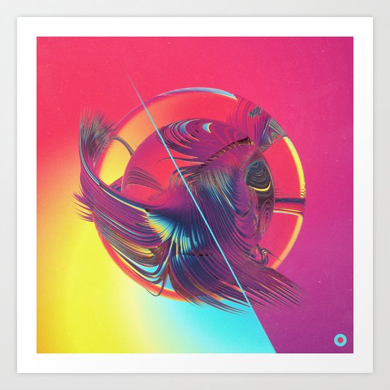 WATERMELON YODA (09.15.15) Art Print