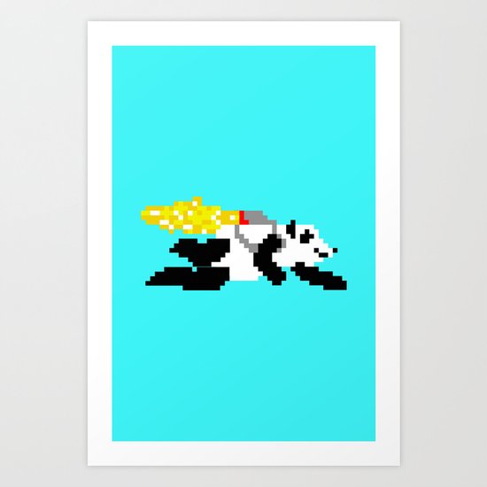 jetpack panda. Art Print