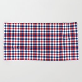 Red White and Blue Classic Picnic Beach Towel