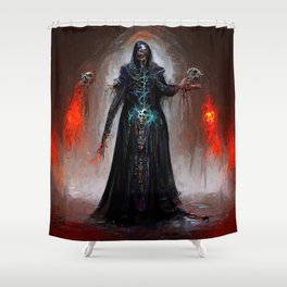 The Necromancer Shower Curtain