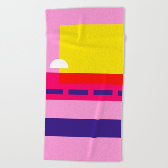 Bright Abstract I Beach Towel