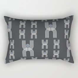 Sunny Arch Black and White Rectangular Pillow