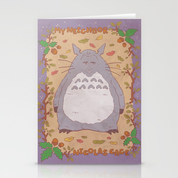 My Neighbor Nicolas Cage Stationery Cards