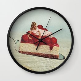 Cherryo - Cherry Cheesecake  Wall Clock