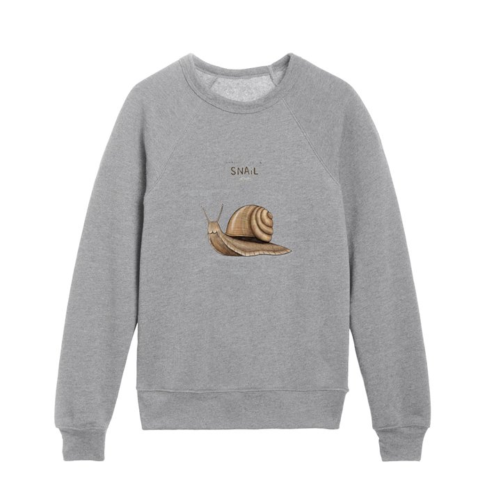 Anatomy of a Snail Kids Crewneck