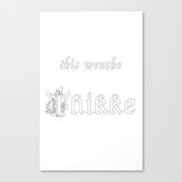 this wenche THIKKE Canvas Print