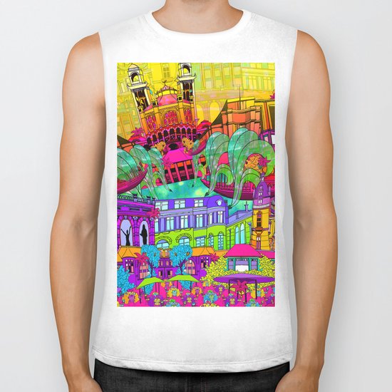 I Heart Paris Biker Tank
