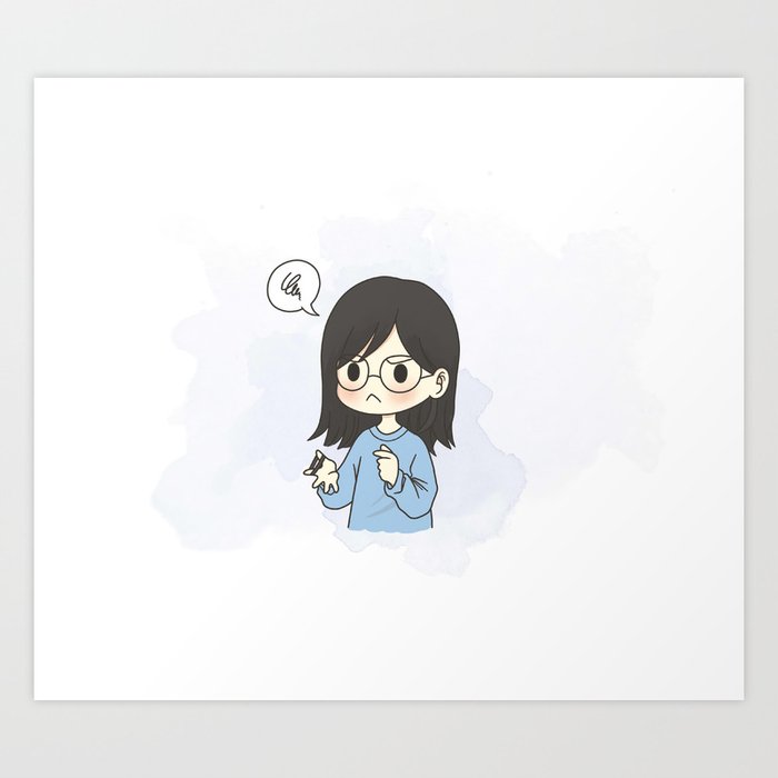 My Hair Is Too Short To Tie Up Art Print By Preythemadness Society6