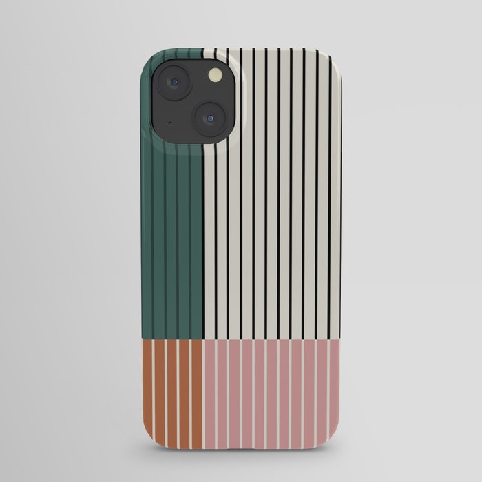 Color Block Line Abstract V iPhone Case