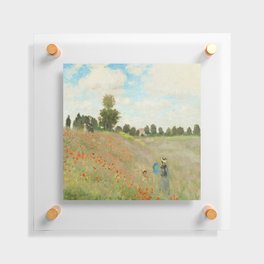 Claude Monet Poppy Field Floating Acrylic Print