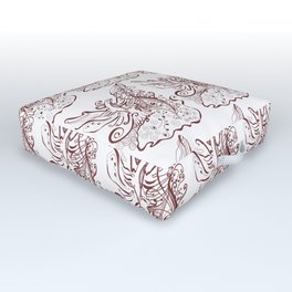 Phoenix rising Outdoor Floor Cushion | Fables, Holagrams, Renewal, Story, Theme, Spiritual, Belief, Forecast, Religion, Drawing 