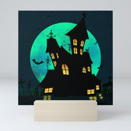 Midnight Moonlit Asana Mini Art Print