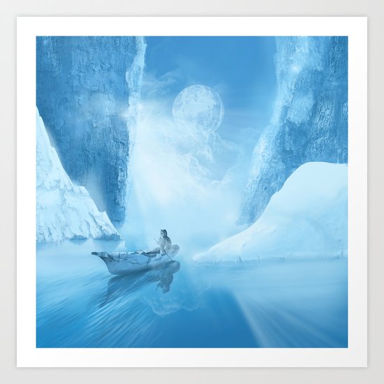 white landscape Art Print