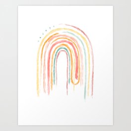 desert rainbow Art Print