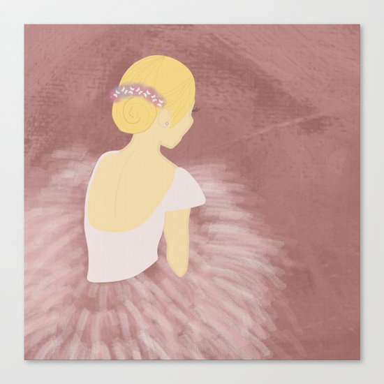 Ballerina Dancer Blonde Canvas Print