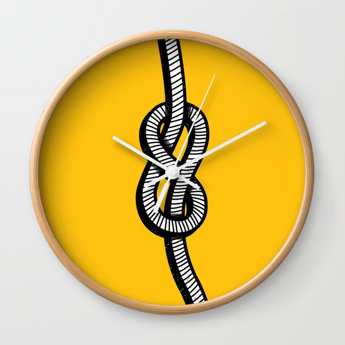 Figure 8 knot Wall Clock