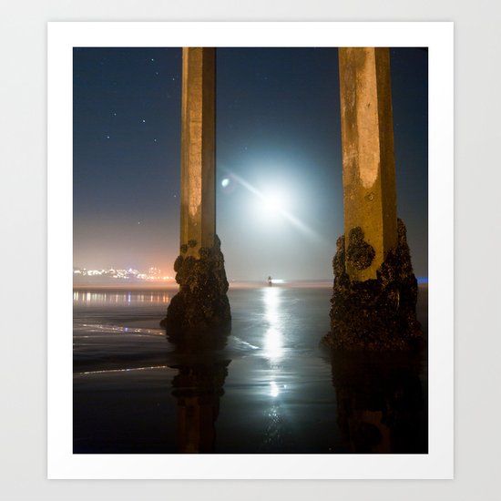 Amphitrite by Moonlight Art Print