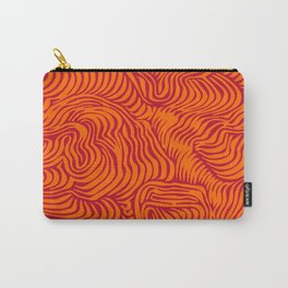 orange red flow Carry-All Pouch