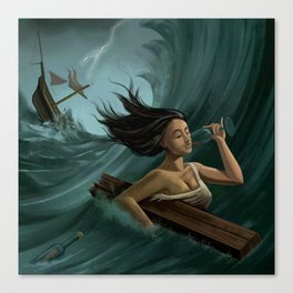 Storm Surfer Canvas Print