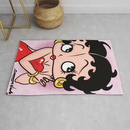 Betty Boop OG by Art In The Garage Area & Throw Rug