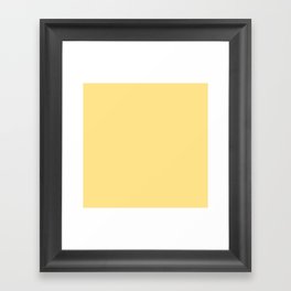 BICYCLE YELLOW SOLID COLOR  Framed Art Print