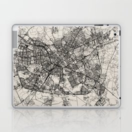 Belarus, Minsk Black&White Map Laptop Skin