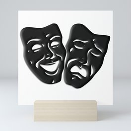 Theater Masks of Comedy and Tragedy Mini Art Print